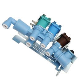 Upgrade 242253002 242102201 Refrigerator Ice Maker Water Inlet Valve Replace PS7321353 EAP7321353 Water Inlet Valve Compatible for Frigidaire Electrolux Kenmore Crosley etc Refrigerator