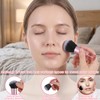 RAHHLIZS 10 Pcs Mini Travel Makeup Brushes with Pouch, Pink
