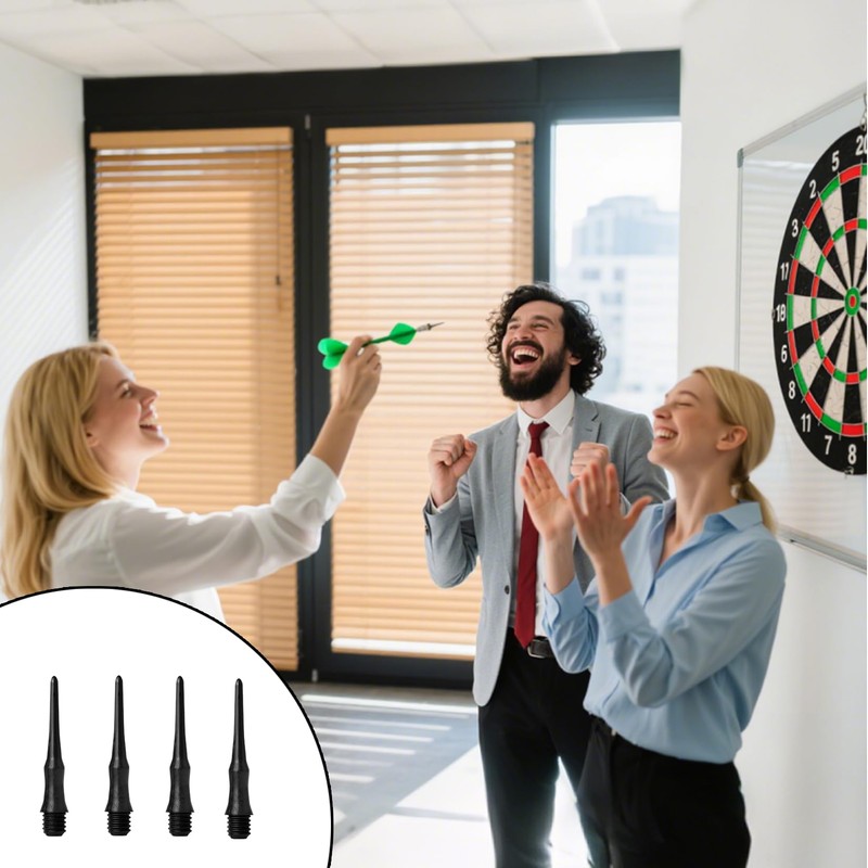 runxsam 300 Pcs Plastic Dart Tips with 2BA Thread, Soft