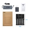XTAR VC4SL 3A Fast Charger 4-Bay, 18W QC3.0 Adapter Included,