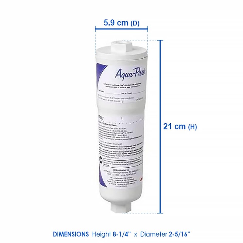 AP717 Aqua Pure Triple Action Inline Filter