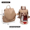 OLIVIA WONG Waterproof Theft Backpack for Women (13L), Convertible Backpack