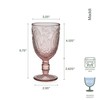 Fitz and Floyd Maddi Wine Goblet, Set of 4, Blush