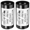 PATIKIL Motor Start Capacitor, 2 Pack 216-259uF/Mfd 250V 50/60Hz CD60