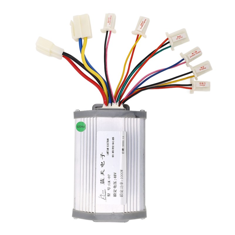48V 1000W Motor Brushed Controller Twist Throttle with Lock Key