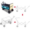 TMZ All Terrain Utility Folding Wagon with Foldable Camping Dining