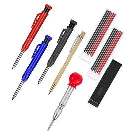 Tiardey Deep Hole Mechanical Marking Pencils set Woodworking Tool sets for Architect Carpenter