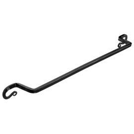 Stur-De Wrought Iron Towel Holder - Rustic Towel Rack for Bathroom or Kitchen, Wall-Mount Black Iron Towel Bar for Bath Towels - Decorative Black Towel Bar for Farmhouse-Style Home - 21 x 3 x 2 Inches