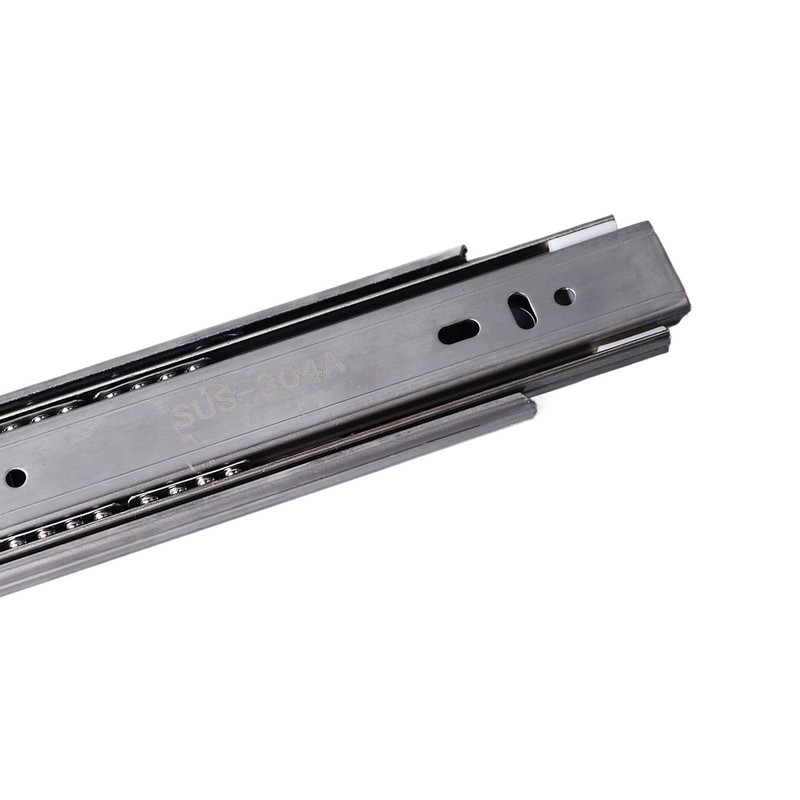 2PCS 14 Inch Push to Open Drawer Slides Stainless Steel