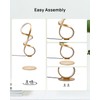 JIOODICH. 2 Pack Table Lamps, LED Touch Dimmable Spiral Desk