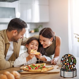 Mushrooms Coasters for Drinks Absorbent with Holder,Spring Leaves Sets of 6 Durable Cup Coaster for Coffee Table Protection,Great Housewarming Birthday Gifts,Home Decor