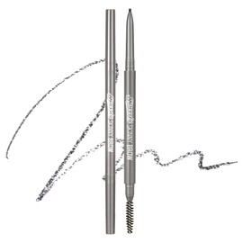 PERIPERA Speedy Skinny Brow (06 Cool Gray),1.5mm Precise Eyebrow Pencil, Dual-Sided Fine Tip Shades, Define Fills Brow Make up, K Beauty, Korean Make-up