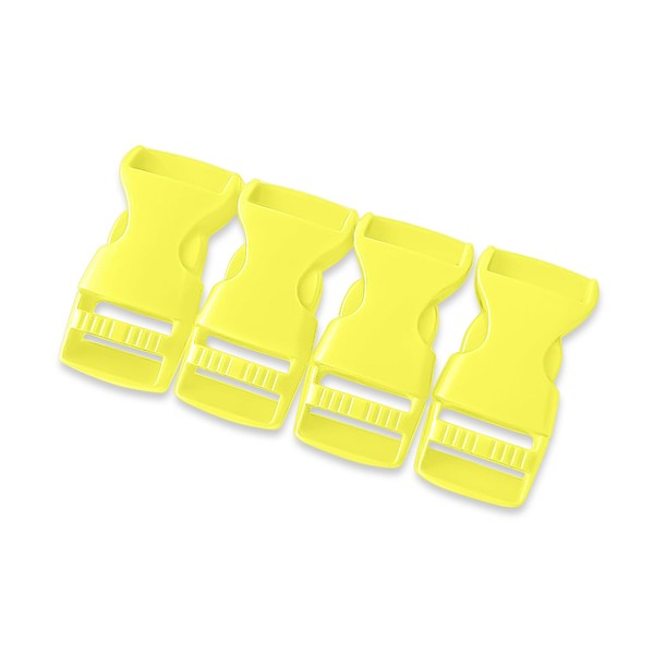 Sheriffdrink 5/8 Inch Paracord Bracelet Buckles 4 Pack, Yellow -