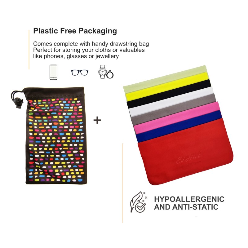 Ed Hicks Microfibre Cleaning Cloths for All Types of Displays,