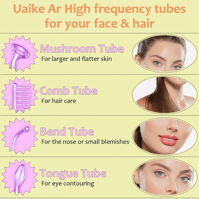 High Frequency Facial Wand - Uaike 4 in 1 Violet