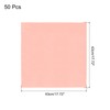 sourcing map 50pcs Peach Satin Table Napkins Polyester Square Bright