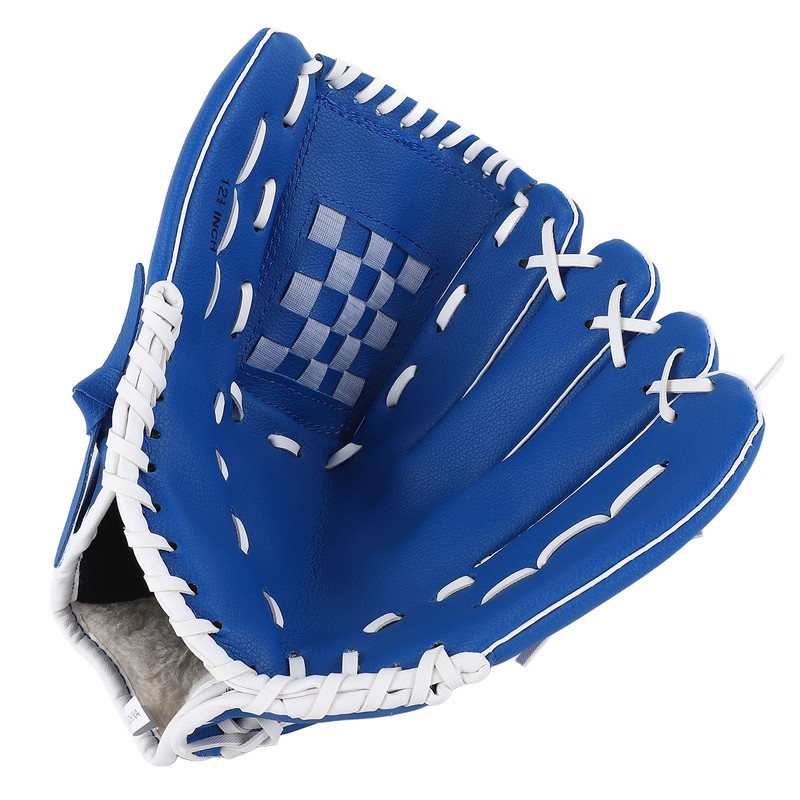 Softball Glove 12.5 Inches Blue Sport Baseball Glove Outfield Mitt