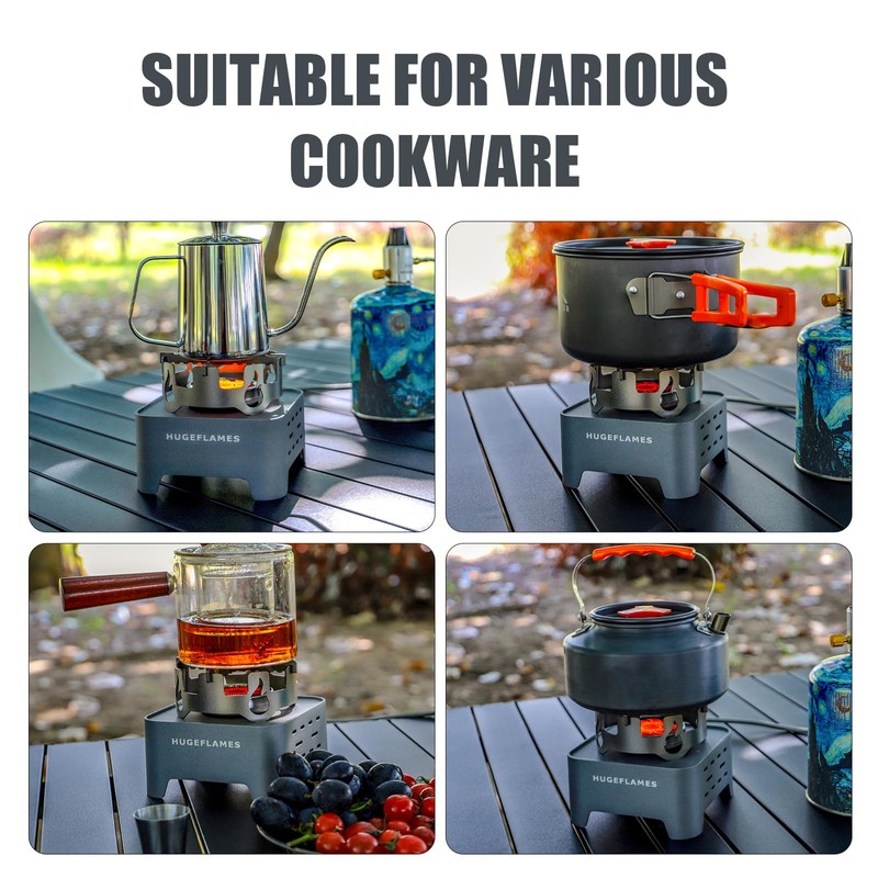 Propane Camping Stove with Carrying Case & Ignition Portable Gas