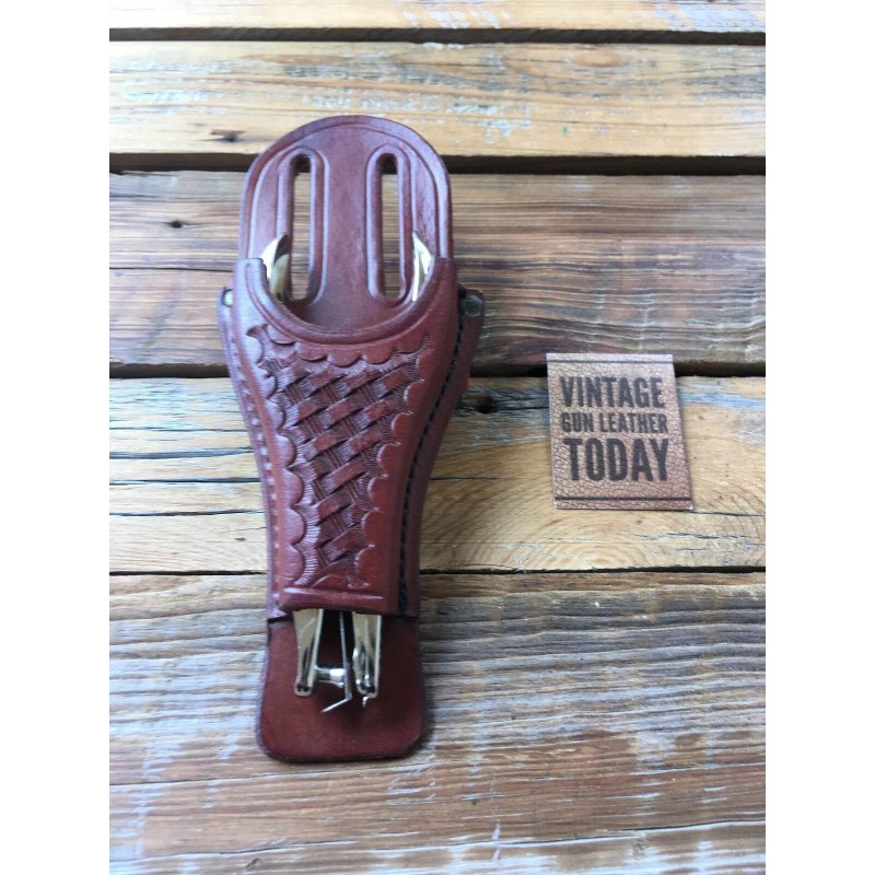 Tex Shoemaker VTG Tex Shoemaker Leather Ticket Hole Punch Holder