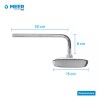 CNX Meer Regadera Cuadrada De 15 Cm Con Cuello De