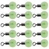 Briny River 50PCS Pulley Swivel 22x10mm Fishing Plastic Fork Hook