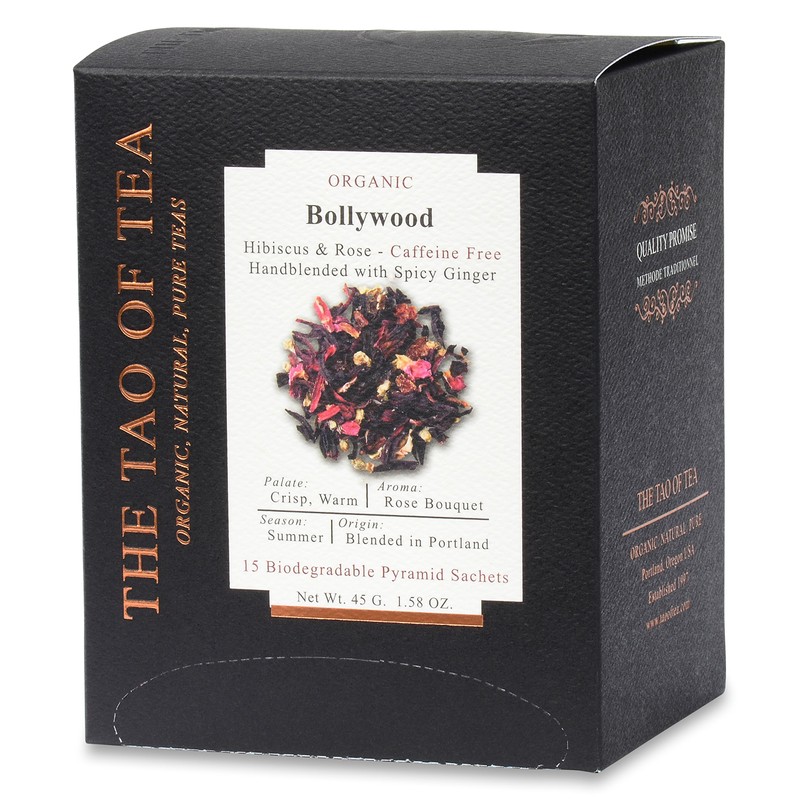The Tao of Tea Bollywood Box Pyramid Sachets, 15 Sachets