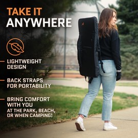 Heated Stadium Seats for Bleachers with Back Support – USB Battery Included - Upgraded 3 Levels of Heat - Foldable Chair - Cushioned, 4 Pockets for Snacks, Cup Holder - for Camping, Games & Sports