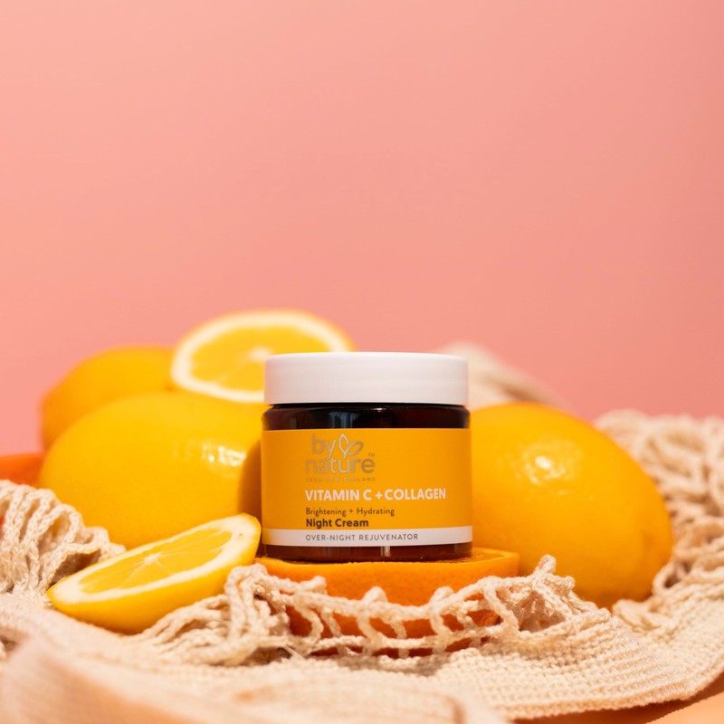 By Nature Face Night Cream - Vitamin C + Collagen