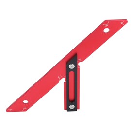 45 Degrees 135 Degrees Woodworking Measuring Ruler Aluminum Alloy Carpenter Angle Measuring Ruler Scriber Marking Tool