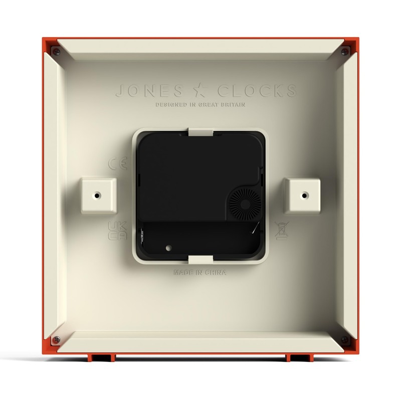 Jones Clocks® 'Disco' desk clock – sleek square design in
