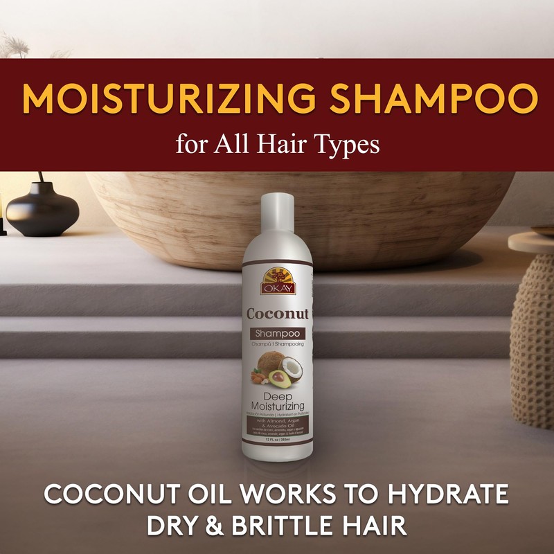 Okay Coconut Deep Moisturizing Shampoo Helps Replenish Moisture And Elasticity