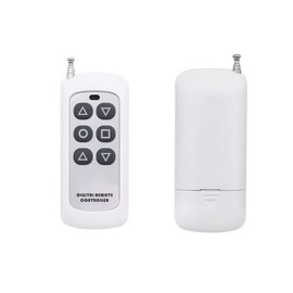 Blütezeit 6-Key Antenna Remote Control Wall Mountable for Automatic Sliding Gate Opener, 433 MHz Mutual-Duplicating Control Range Up to 985ft/300m for Double Gate Accessory 1pc