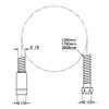 Grohe (GROHE) Metal Shower Hose 1/2 2000mm (Metal Exterior) 2814500J