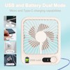 Portable Fan for Travel, 5 Inch Small USB Desk Fan