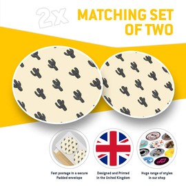 2 x 30cmVinyl Stickers - Cactus Plant Mexico Desert Gardening Decals for Car Van Luggage Scrap Book Fridge #8455