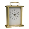 Acctim Gainsborough Mantel Clock Quartz Polished Metal Carriage Clock Energy