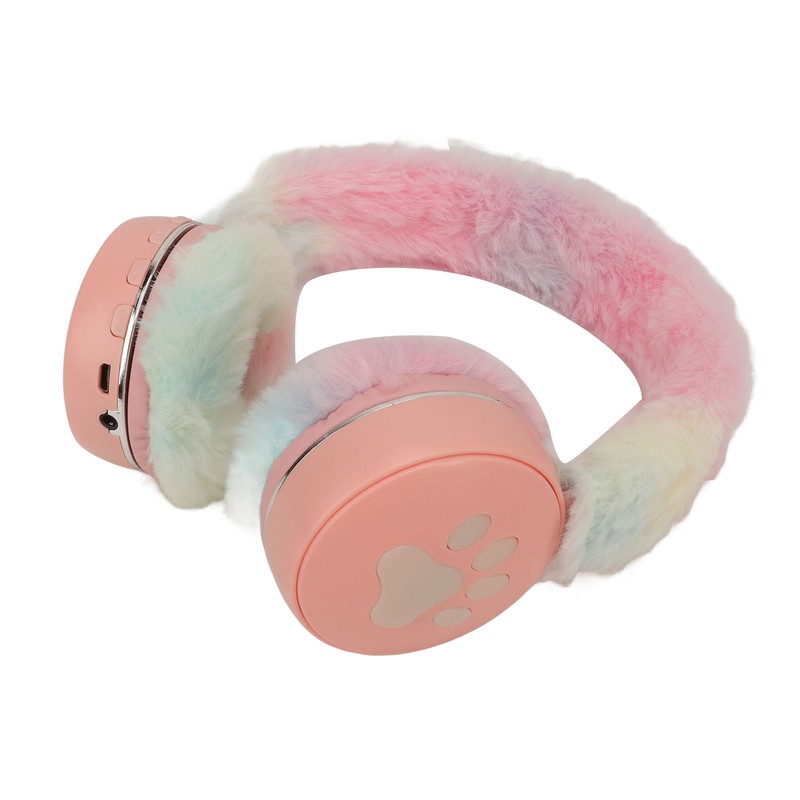 Bluetooth Headset Multifunctional Foldable Cartoon Innovative Plush Warm Earmuff Deep