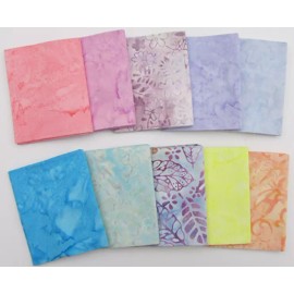 Benartex Rainbow Light Batik  (40) 5" Charm Pack 100% cotton Triple Dyed Fabric Benartex
