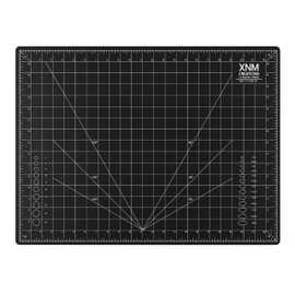 XNM Premium Self Healing Cutting Mat - 18 Inches by 24 inches - A2, 3 Layer Quality PVC Construction - Dual Sided, Imperial and Metric Grid Lines - Perfect for Cutting, Sewing, and Crafts