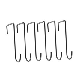 ORFOFE 6pcs Hook up Hanging Basket Hook White Hanging Planters Hanging Flower Pot Flower Basket Brackets Patio Fence White Fence Flower Basket Wall Hook White Hooks for Hanging Iron