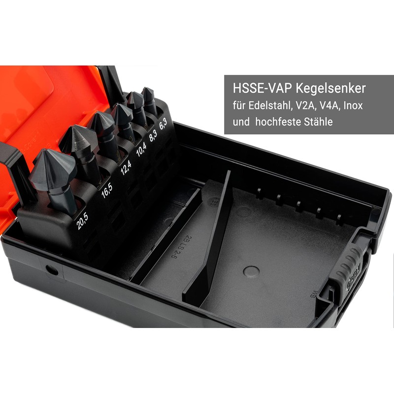 BAER HSSE-VAP 90° Countersink Set 6.3 - 20.5 mm -