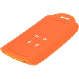 Baluue Protector Diseño Silicona Llavero Llave para Coche de Fundas Inteligente Naranja , Funda Portátil y Resistente Agua Simple y Moderno para Autos