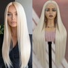 Creamily Blonde Wig, Synthetic Lace Front Wigs Pre-Plucked 13x3 HD