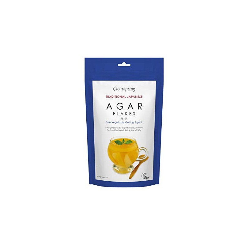 Clearspring Japanese Agar Flakes - Sea Vegetable Gelling Agent