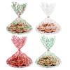American Greetings Christmas Cellophane Cookie Tray Bags with Twist-Ties, Holiday