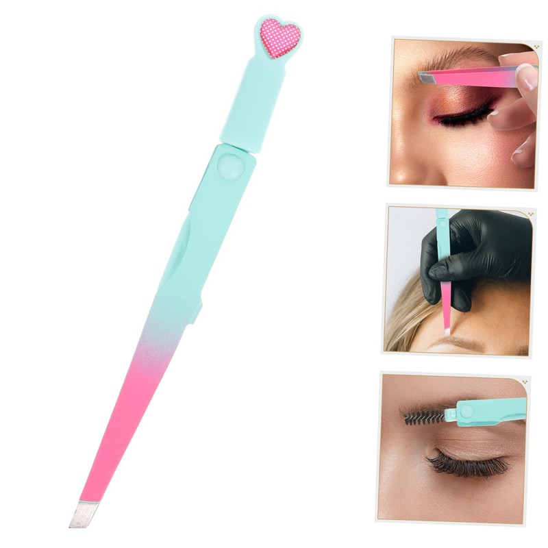 FOMIYES Eyebrow Grooming Tool Precision Tweezers Eyebrow Trimmer Comb for
