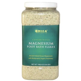 Magnesium Foot Bath Flakes with Biodynamic Organic Rosemary (6.8 lb)