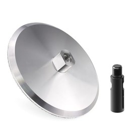 5/8-11 Thread 6 Inch Aluminum Backer Pad Set for Precision Polishing with 5/8"-11 Threaded Extension Rod, Hook and Loop Polishing Holder
