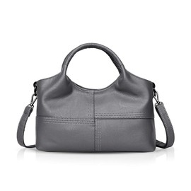 NICOLE & DORIS Women's Handbags Fashion Shoulder Bags for Women Handbags Over the Shoulder Shoulder Bag Bags for Women Made of Soft PU Leather, gray, handbags