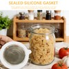 6pcs Rubber Seals for Glass Jars Silicone Replacement Gaskets Leakproof